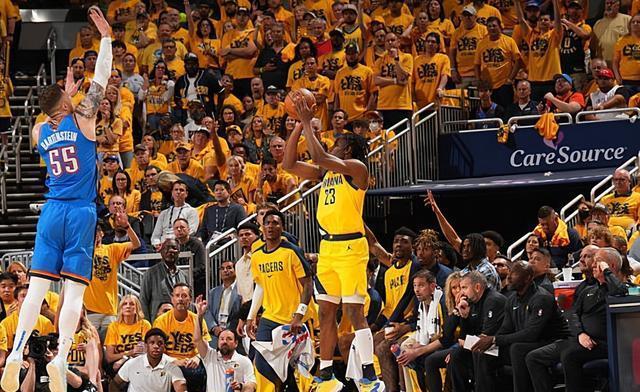 步行者火力全开，成功击败对手晋级下一轮